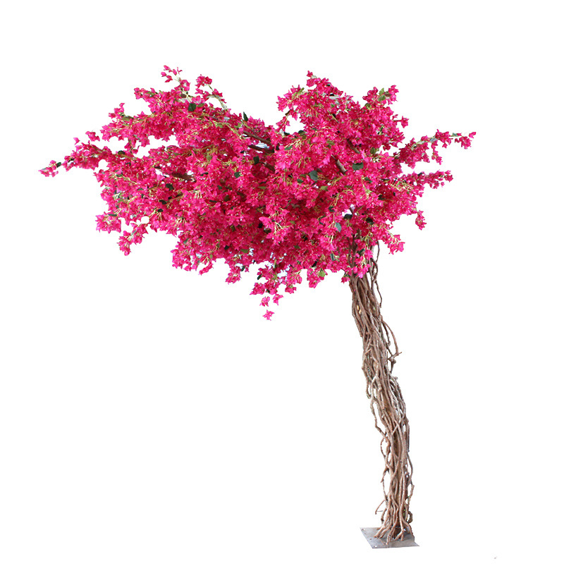 3m Vivid Pink Artificial Bugainvillea Tree Lifelike