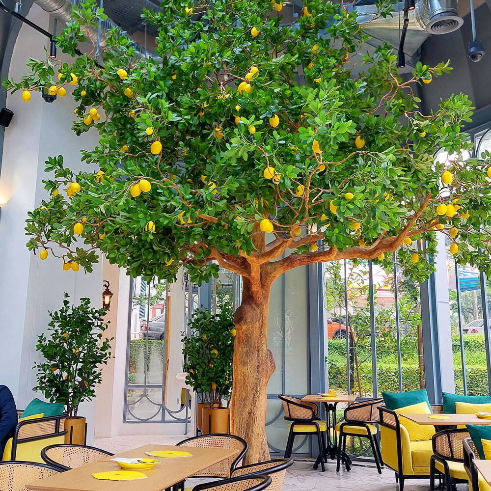 Realistic Large Artificial Lemon Tree Customization 