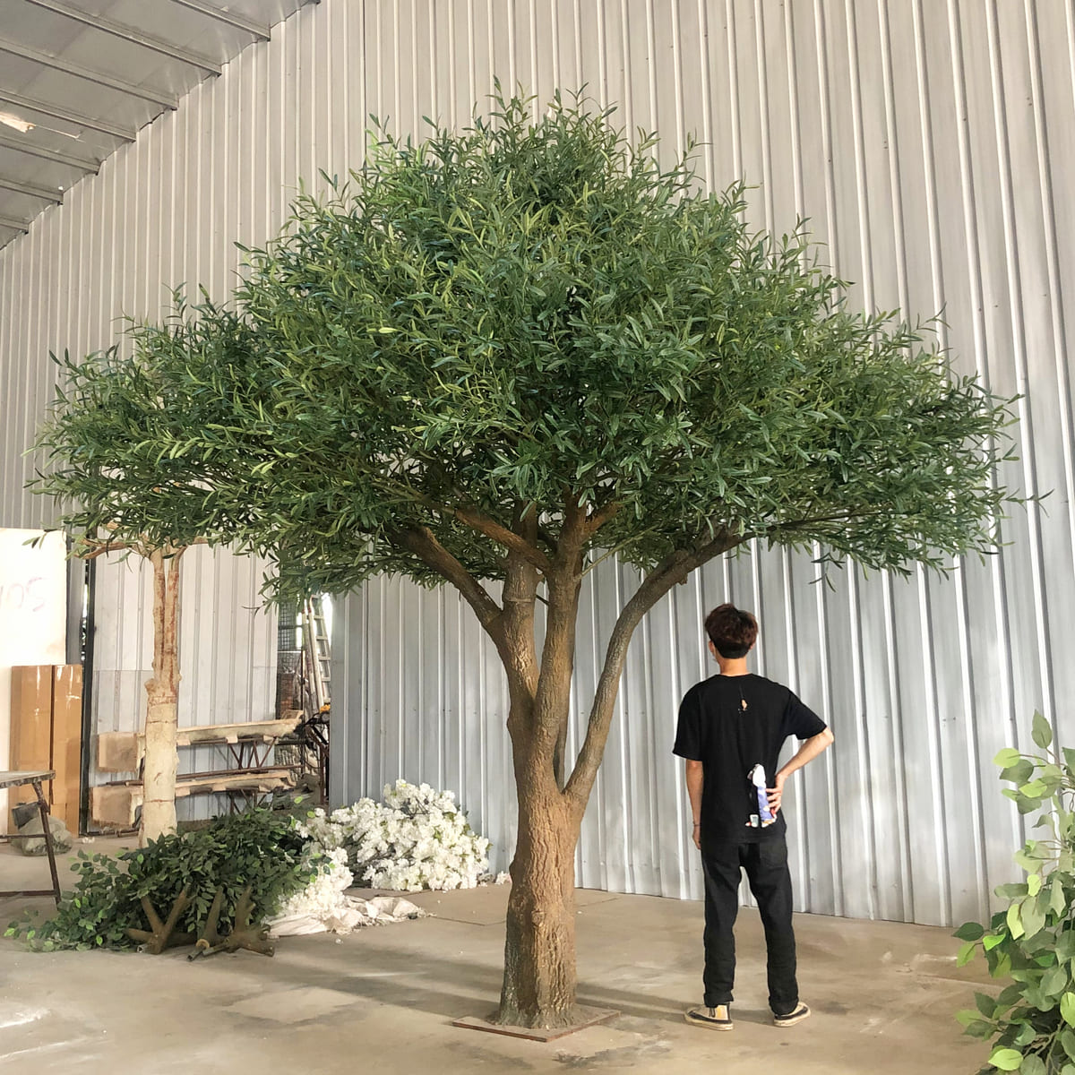 3-6m Realistic Large Faux Olive Tree Customizable