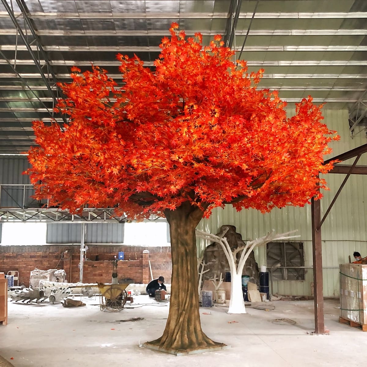 3-6m Red Fake Japanese Maple Tree Customizable