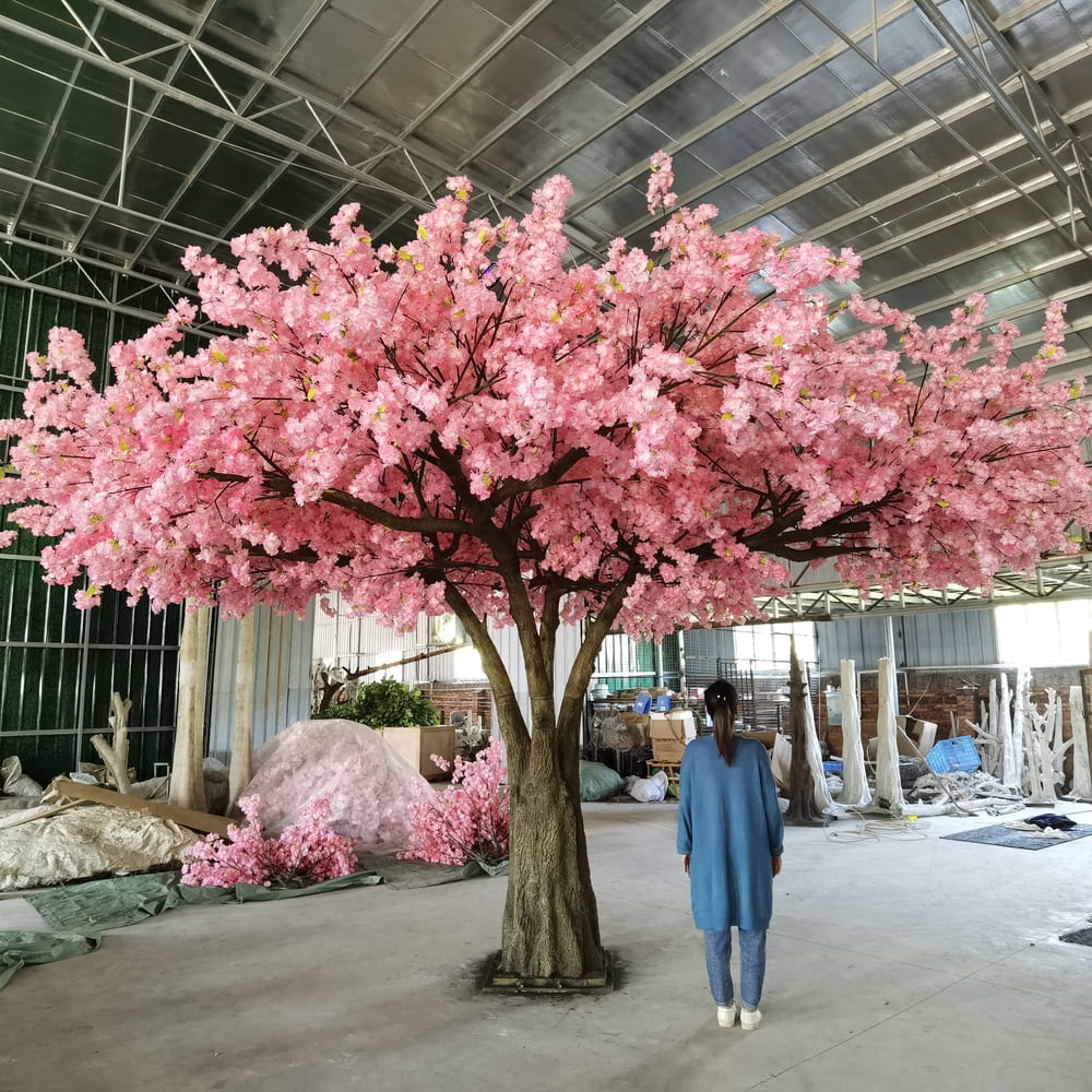 3.5x6m Faux Pink Cherry Blossom Tree LifeLike