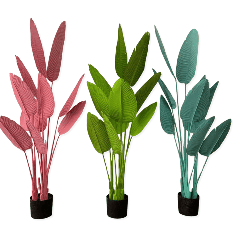 High Quality Colorful Faux Banana Leaf Plant Wholesale